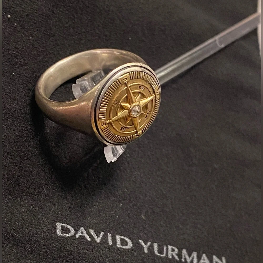 David Yurman Maritim Compass Signet Ring